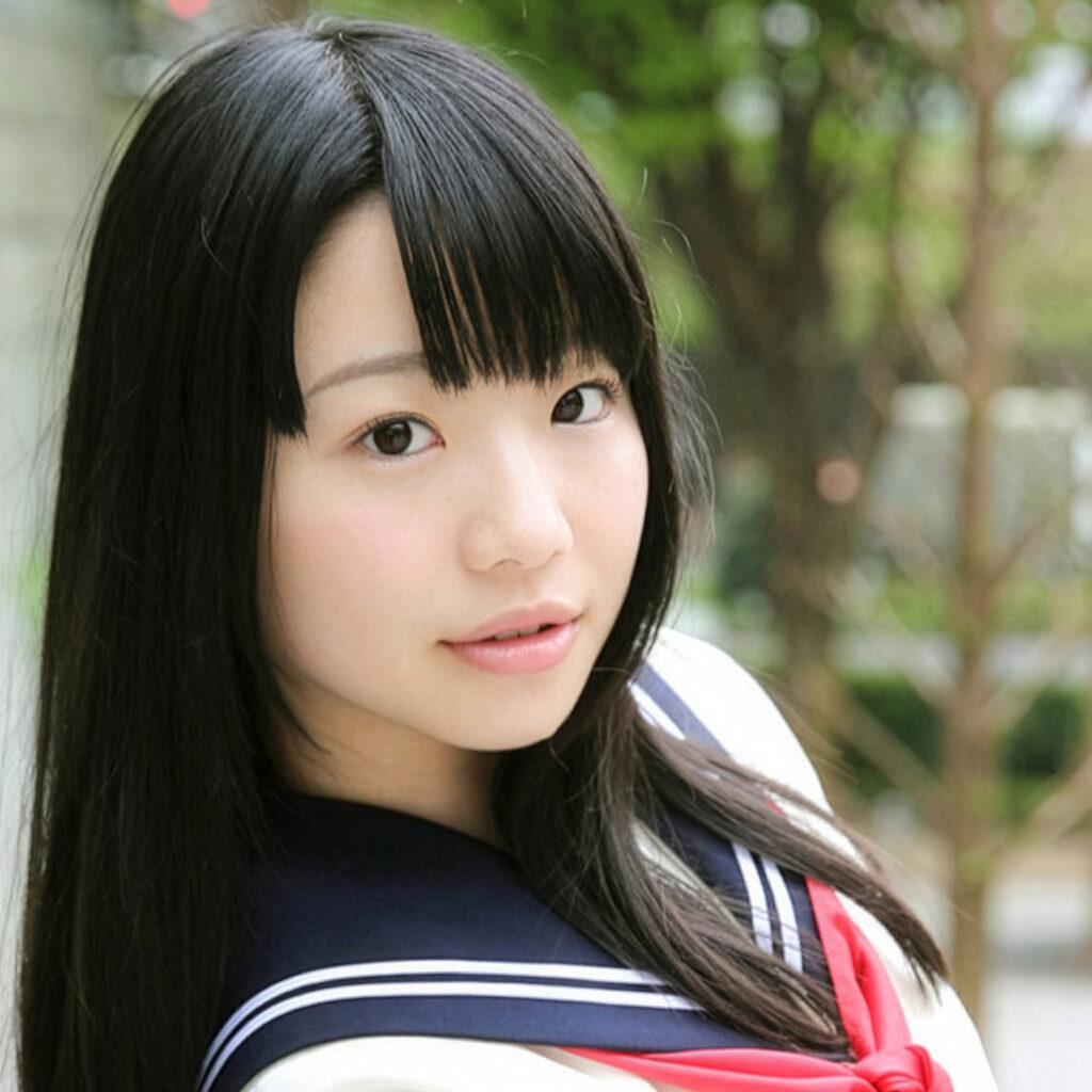 姫川ゆうなが演じる制服ギャル女子校生のリアル中出しシーンをハイビジョンで体感
